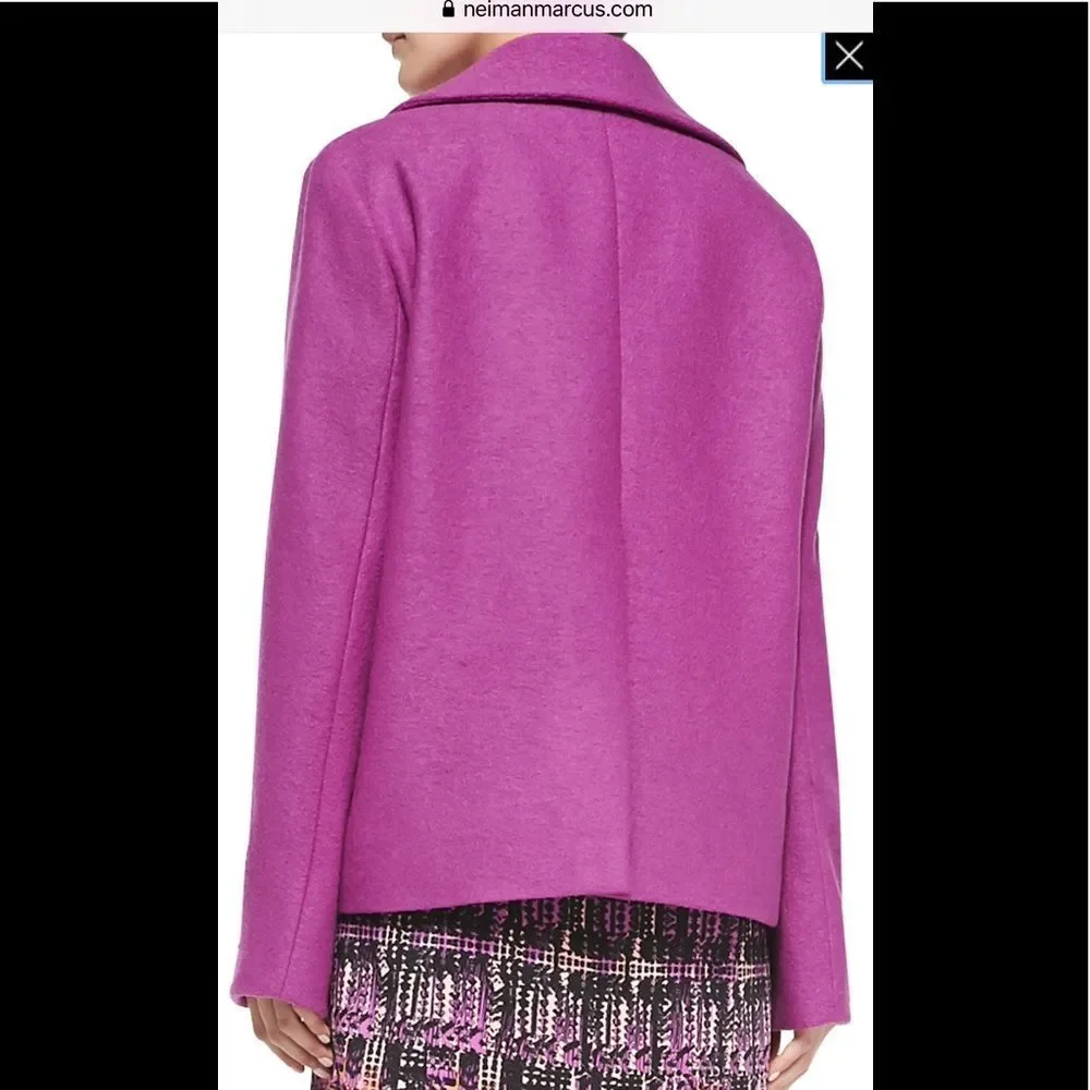 Nanette Lepore Boucle 100% Wool Peacoat XS